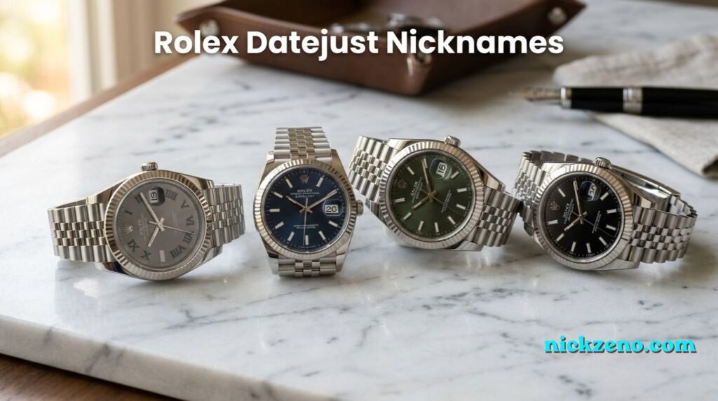 Rolex Datejust watches with different dial colors